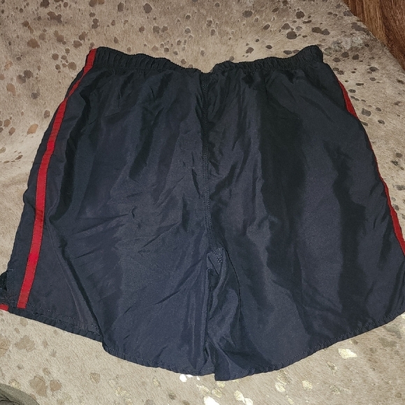 Speedo Red and Gray Swim Trunks Lightweight Design - Picture 3 of 4